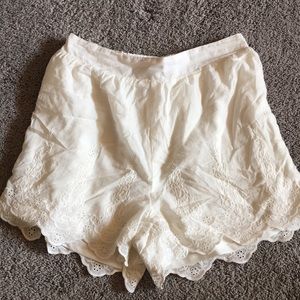 White Lauren Conrad shorts